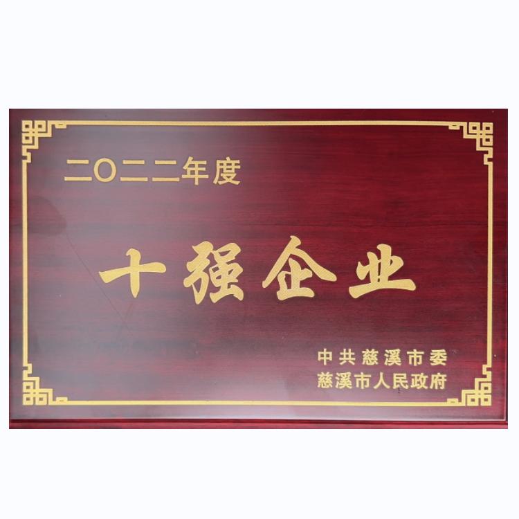 2022慈溪市十强企业
